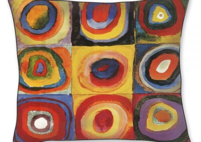 Cuscino STUDIO SUL QUADRATO DI KANDINSKY